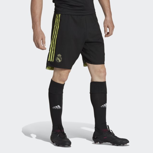 Pantalón Corto Adidas Real Madrid 22/23 Tercera Equipación Auténtico Negro