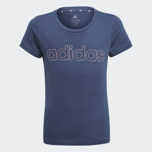 Camiseta Adidas Essentials Azul Marino Caliente