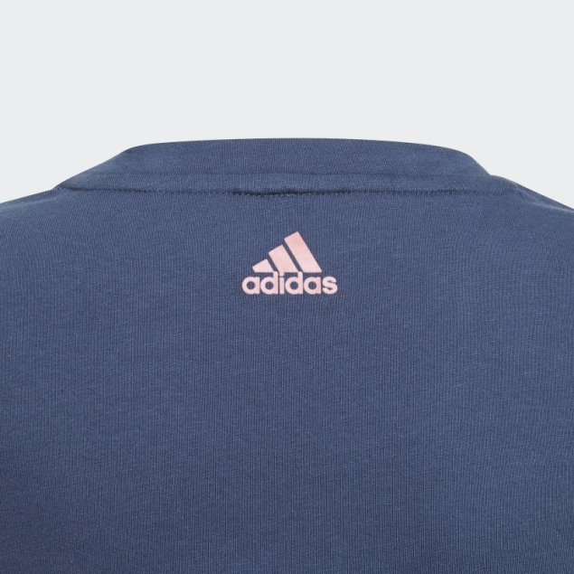 Camiseta Adidas Essentials Azul Marino Caliente