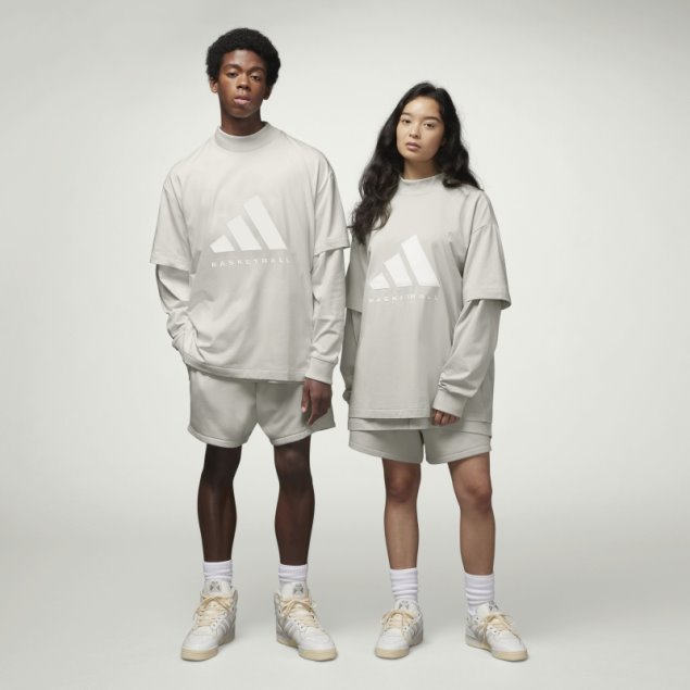 Pantalón Corto De Baloncesto Adidas Gris Metalizado