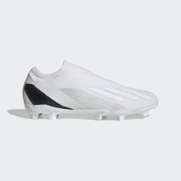 X Speedportal.3 Tacos De Fútbol Para Terreno Firme Sin Cordones Adidas Blanco