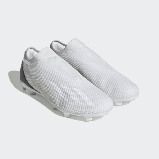 X Speedportal.3 Tacos De Fútbol Para Terreno Firme Sin Cordones Adidas Blanco
