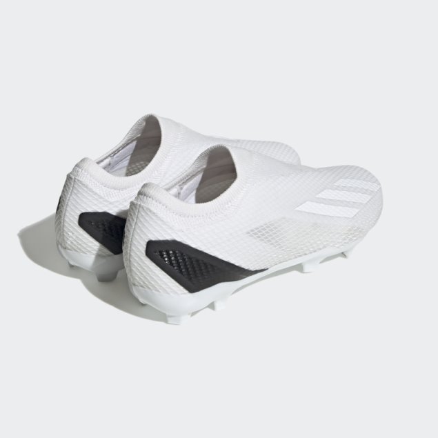 X Speedportal.3 Tacos De Fútbol Para Terreno Firme Sin Cordones Adidas Blanco
