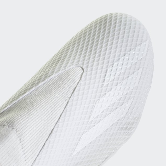 X Speedportal.3 Tacos De Fútbol Para Terreno Firme Sin Cordones Adidas Blanco
