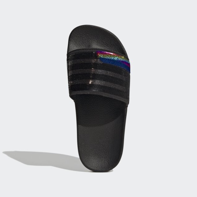 Chanclas Adidas Adilette Plateadas