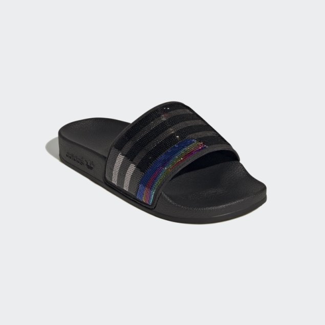Chanclas Adidas Adilette Plateadas
