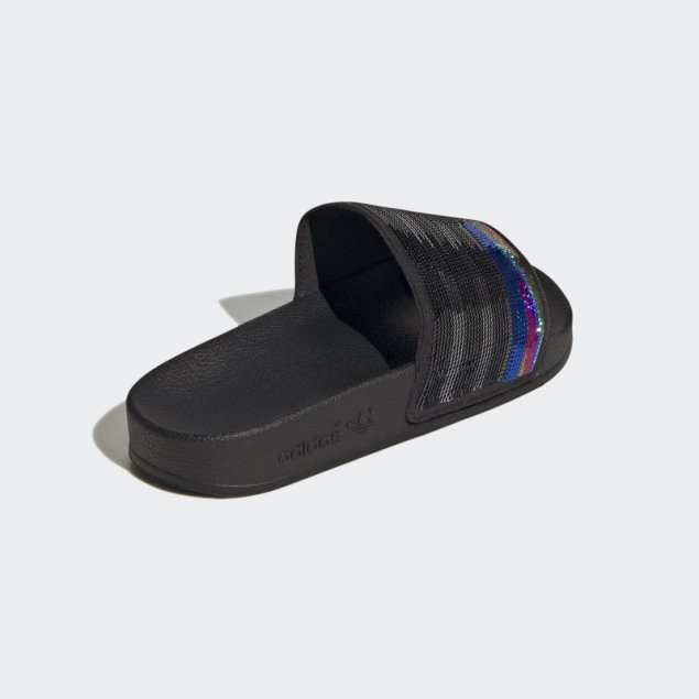 Chanclas Adidas Adilette Plateadas
