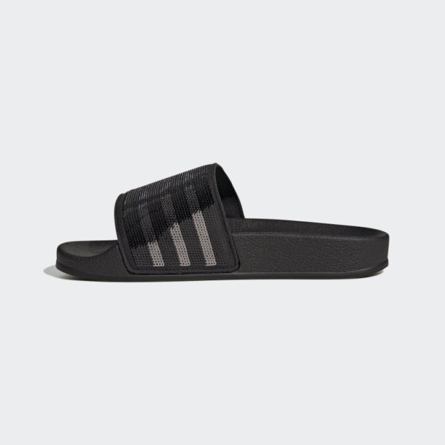 Chanclas Adidas Adilette Plateadas