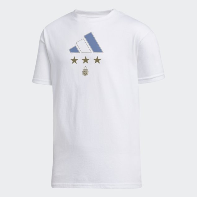 Adidas Argentina 2022 Camiseta Ganadores Blanco
