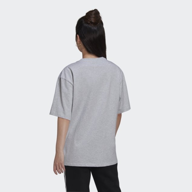 Camiseta Adidas Logo Play Gris Claro Jaspeado