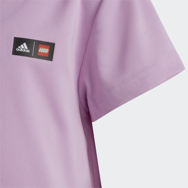 Adidas X Lego Play Polo Vestido Lila Caliente