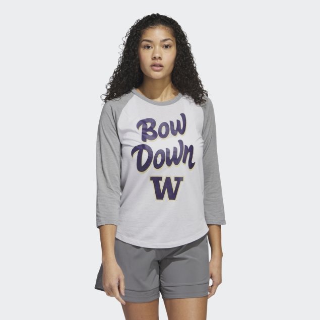 Camiseta Adidas Manga 3/4 Baseball Gris