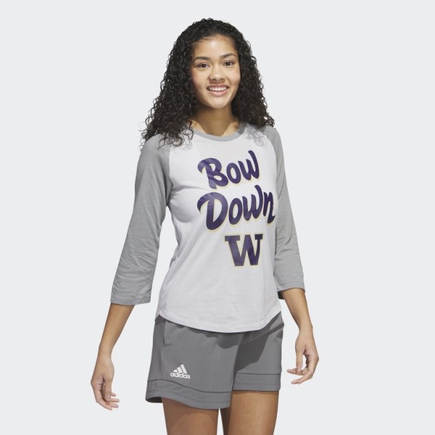 Camiseta Adidas Manga 3/4 Baseball Gris