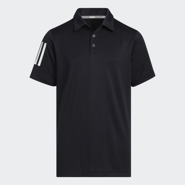Polo Adidas 3 Rayas Negro