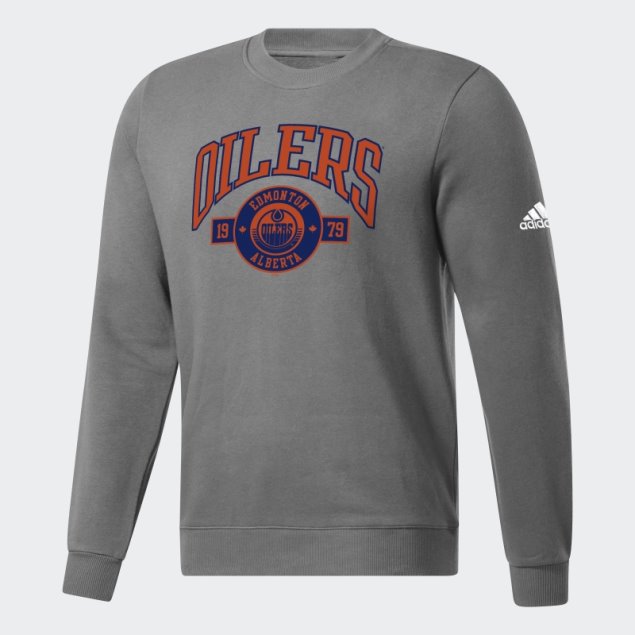 Sudadera Adidas Gris Oilers