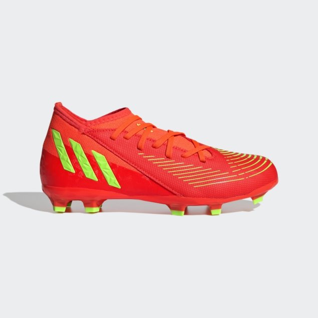 Rojo Adidas Predator Edge.3 Tacos Para Terreno Firme