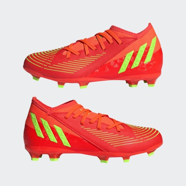 Rojo Adidas Predator Edge.3 Tacos Para Terreno Firme