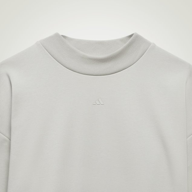 Sudadera Adidas Basketball Crew Gris Metal