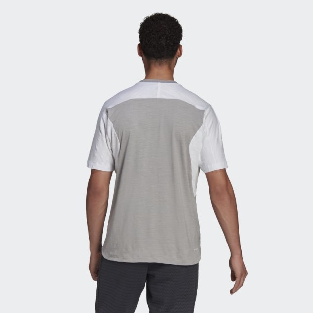 Camiseta De Entrenamiento Adidas Well Being Mgh Gris Solido