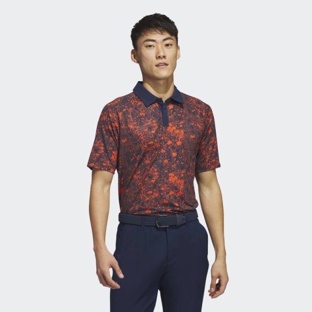 Polo De Golf Azul Marino Con Estampado De Malla Ultimate365 Tour De Adidas