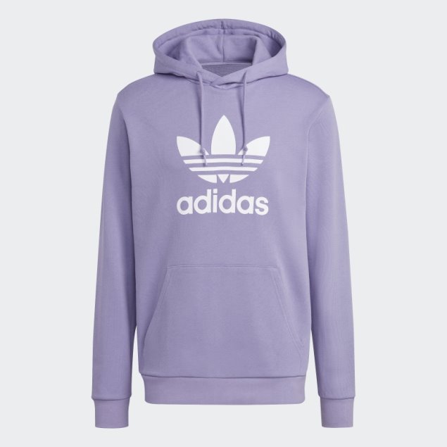 Adidas Sudadera Con Capucha Adicolor Classics Trefoil Lila