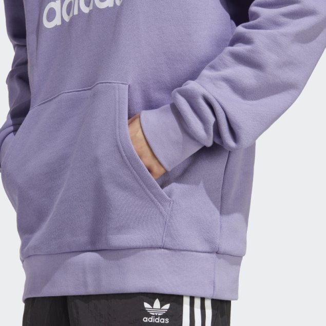 Adidas Sudadera Con Capucha Adicolor Classics Trefoil Lila