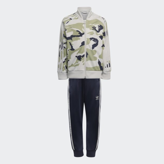 Conjunto Adidas Camo Sst Orbit Gris