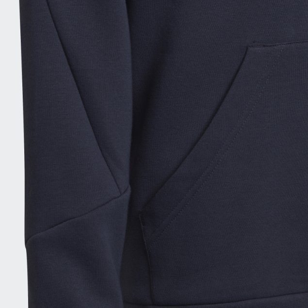 Adidas Sudadera Con Capucha De 3 Rayas En Azul Marino Con íconos Del Futuro