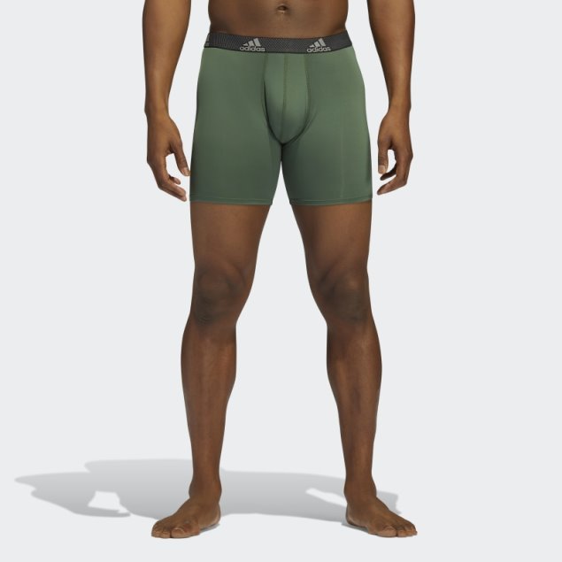 Calzoncillos Bóxer Performance 3 Pares Verde óxido Adidas