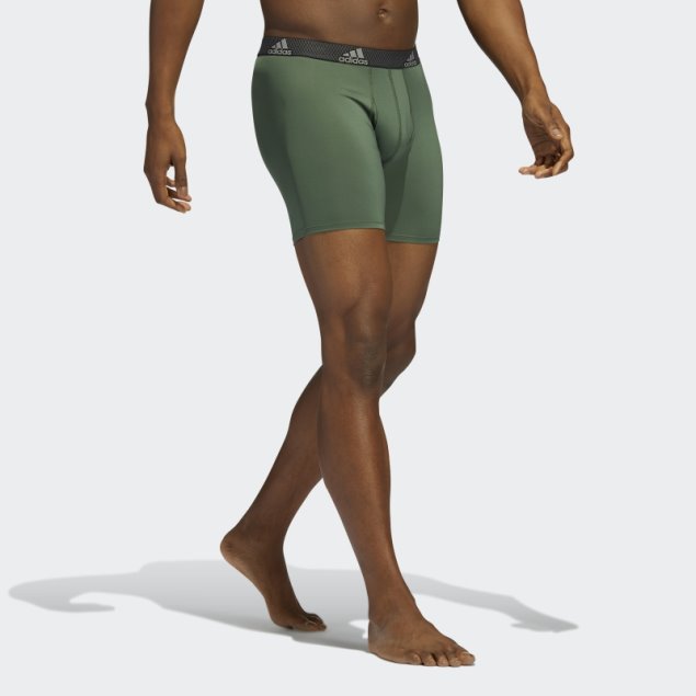 Calzoncillos Bóxer Performance 3 Pares Verde óxido Adidas