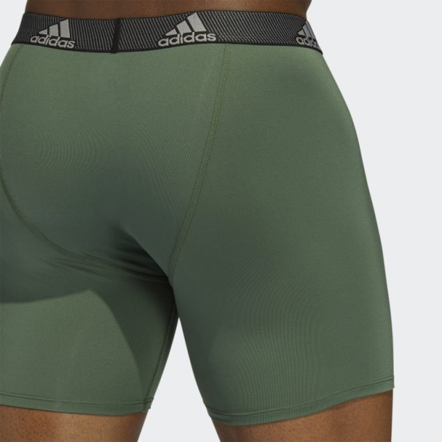 Calzoncillos Bóxer Performance 3 Pares Verde óxido Adidas