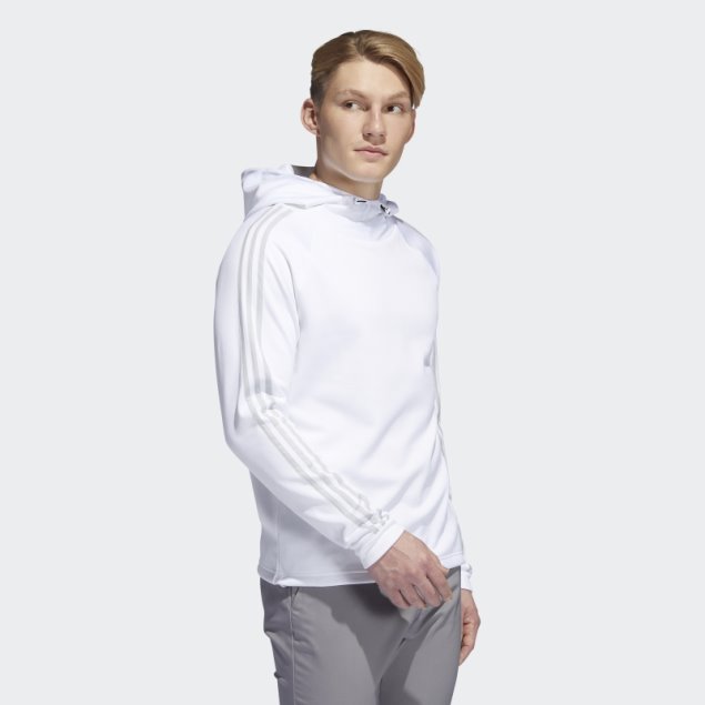 Adidas Sudadera Con Capucha 3 Rayas Blanco Cold.rdy