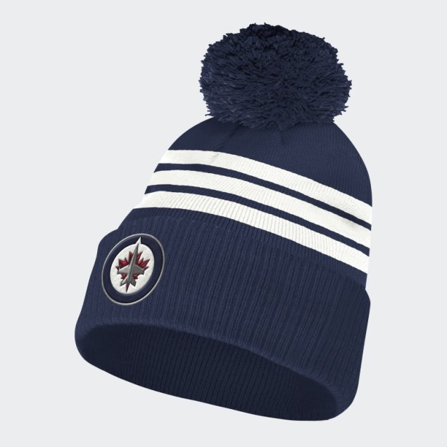 Adidas Jets Gorro Con Pompón Nhl-wje-524