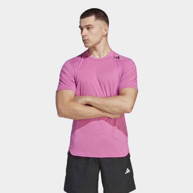 Adidas Fucsia Diseñada Para Entrenar Aeroready Camiseta De Entrenamiento Con Cambio De Color Hiit