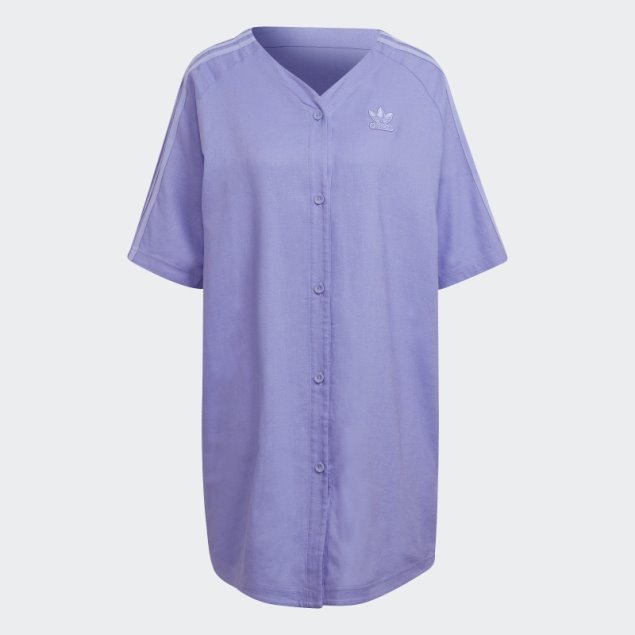 Adidas Vestido De Béisbol De Lino Morado Claro
