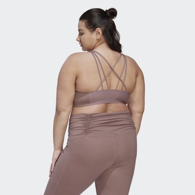 Sujetador Morado Coreflow De Sujeción Media (talla Grande) Adidas