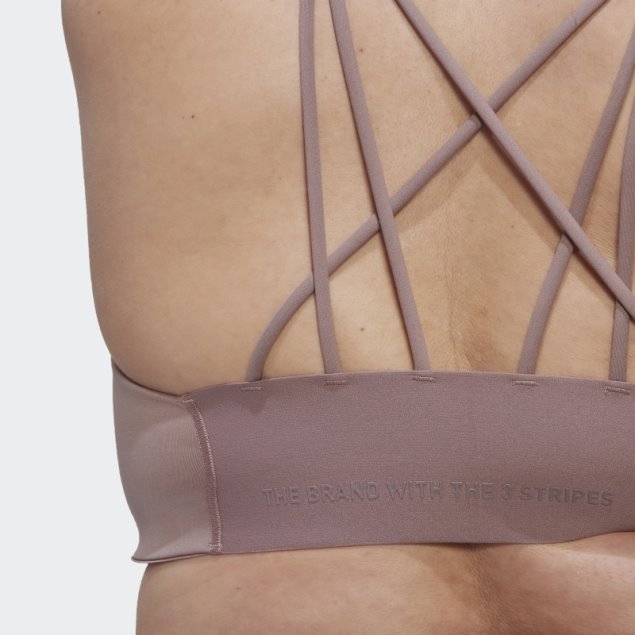 Sujetador Morado Coreflow De Sujeción Media (talla Grande) Adidas