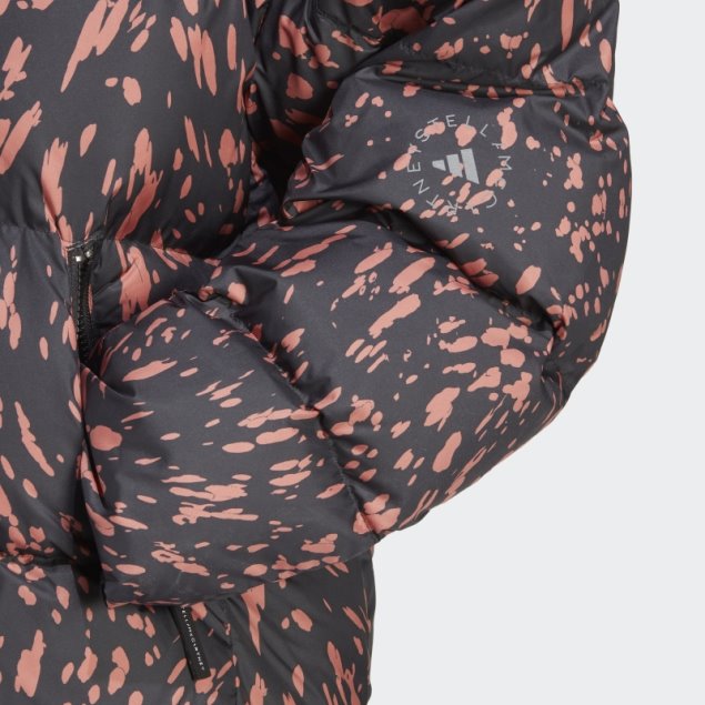 Tierra Adidas By Stella Mccartney Chaqueta De Invierno Acolchada Estampada De Longitud Media Moda