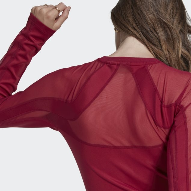 Top Adicolor Trefoil Malla Adidas Burdeos