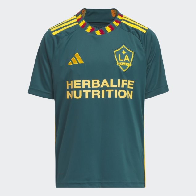 Camiseta Adidas La Galaxy 23/24 Segunda Equipación Colegial Oro Moda