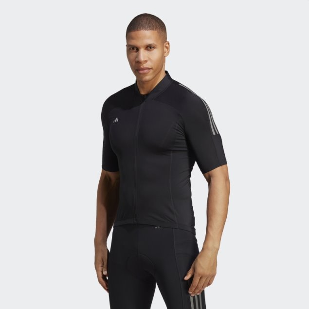 Maillot Ciclista Manga Corta Negro Adidas