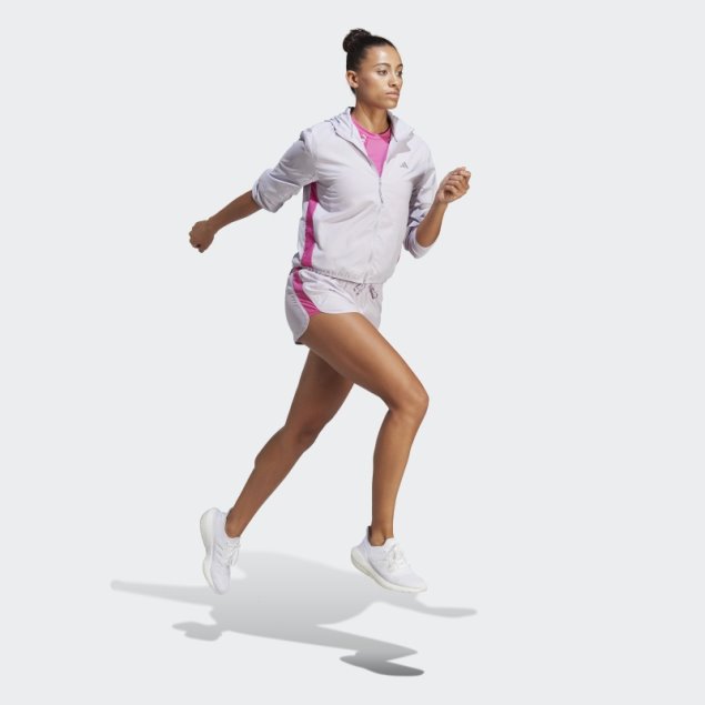 Cortavientos Run It Plata Amanecer Adidas