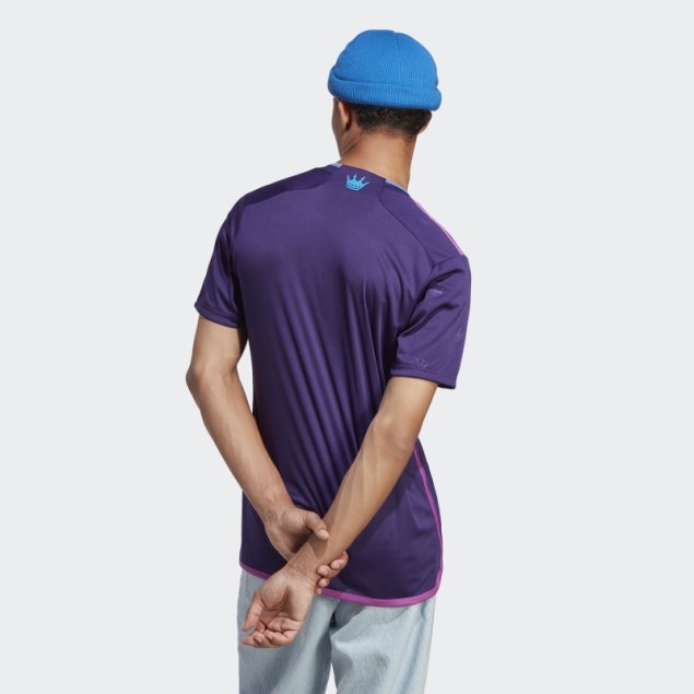 Camiseta Adidas Charlotte Fc 23/24 Segunda Equipación Violeta Oscuro
