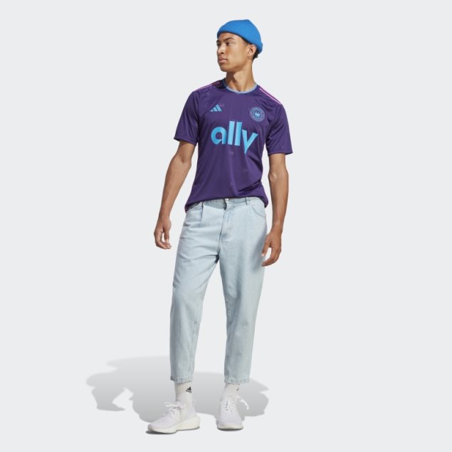 Camiseta Adidas Charlotte Fc 23/24 Segunda Equipación Violeta Oscuro