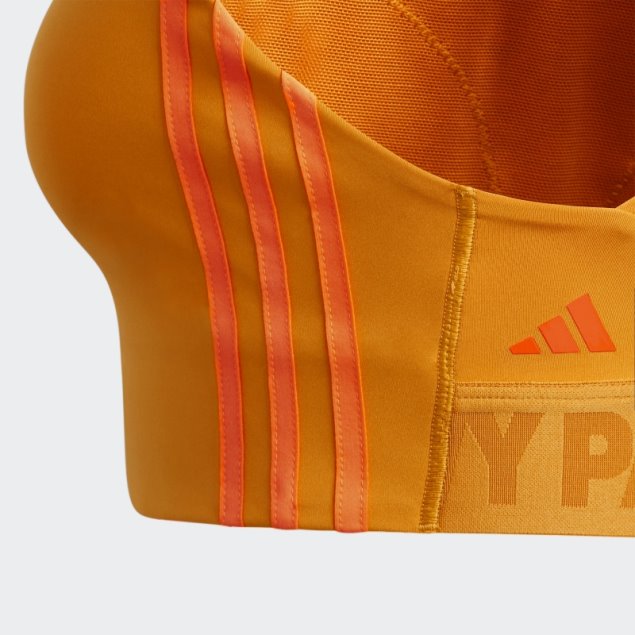 Sujetador Con Cordones En La Espalda Adidas Focus Naranja