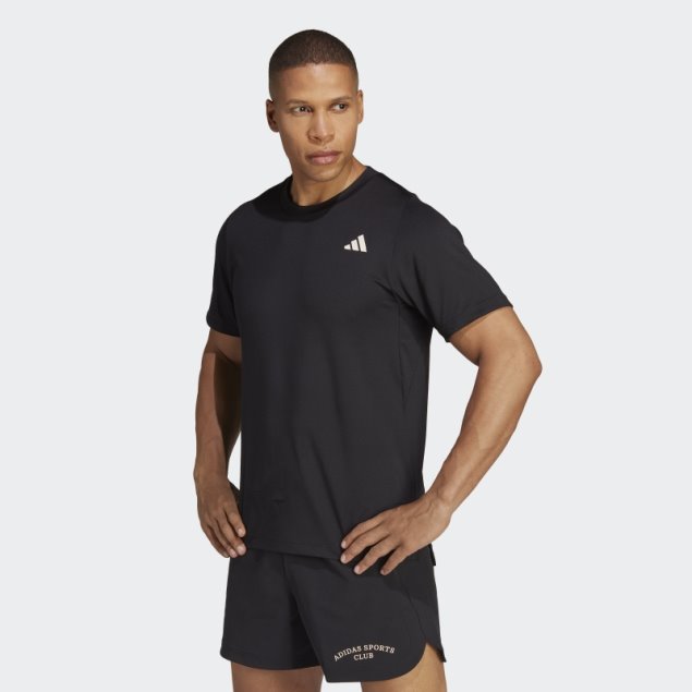 Camiseta Gráfica Sports Club Negra Adidas