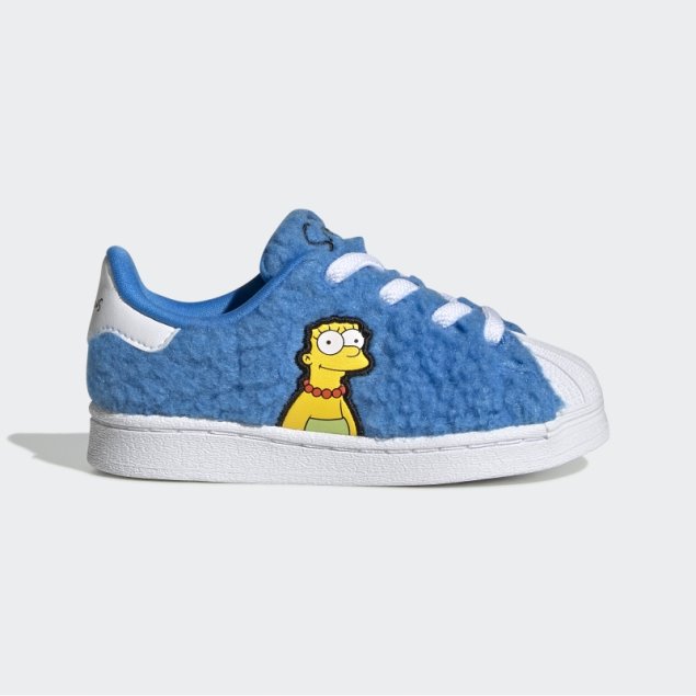 Los Simpsons Marge Superstar Zapatos Adidas Blanco