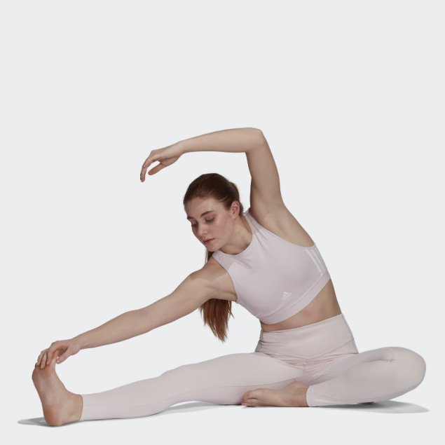 Sujetador De Entrenamiento Con Sujeción Ligera Rosa Hyperglam AeroReady Adidas