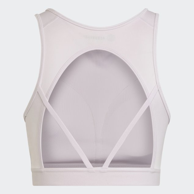 Sujetador De Entrenamiento Con Sujeción Ligera Rosa Hyperglam AeroReady Adidas