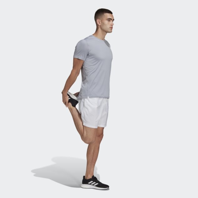 Camiseta Adidas Run It Plateada